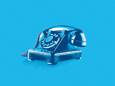 Rotary Telephone blue rotary telephone