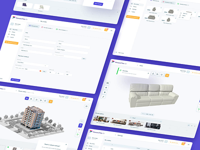 Picturethis 3D 3d app configurator dashboard modeling ui ux web