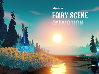 Fairy scene animation 3d 3d animation 3d design 3d modeling 3d scene blender design fantasy modeling render