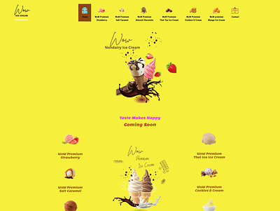 Ice Cream Shop design web design website website design
