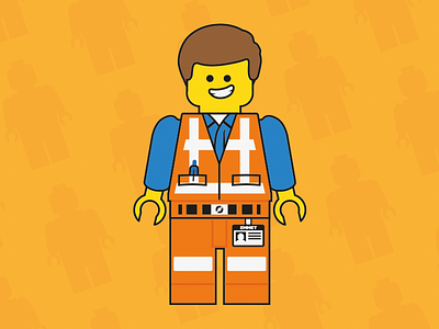 Emmet The Construction Worker character emmet illustration lego movie