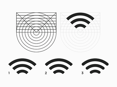 Wifi Symbol identity illustrator logo symbol vector wifi