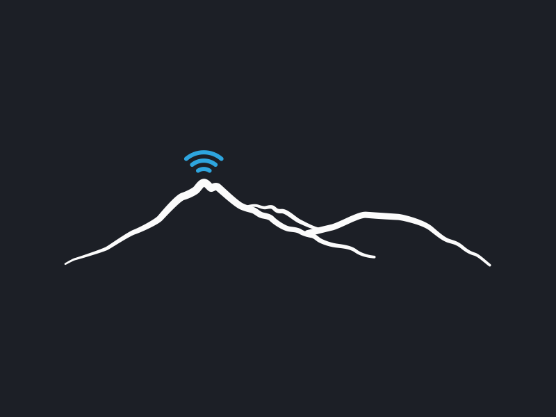 Mt.Shasta IT Services logo illustration branding identity symbol vector