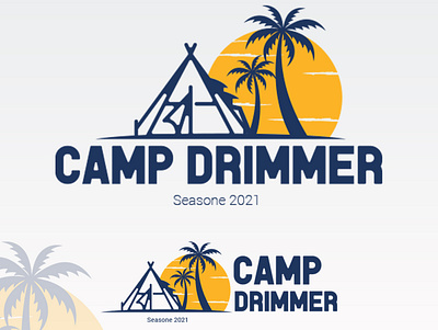 Camp Logo Summer 2021 graphic design logo