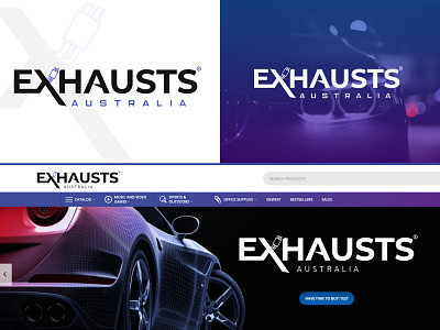 Exhausts Australia graphic design logo typography logo