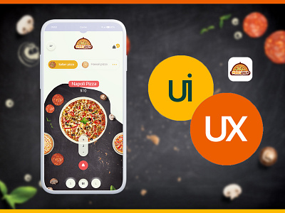 Pizza Apps app design ui ux