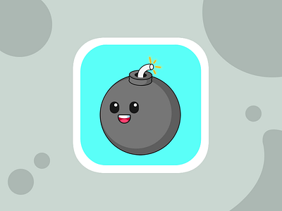 Clumsy Bomb | iOS Game | App icon | App Store character cute design flat game icon graphic design illustration iphone game logo
