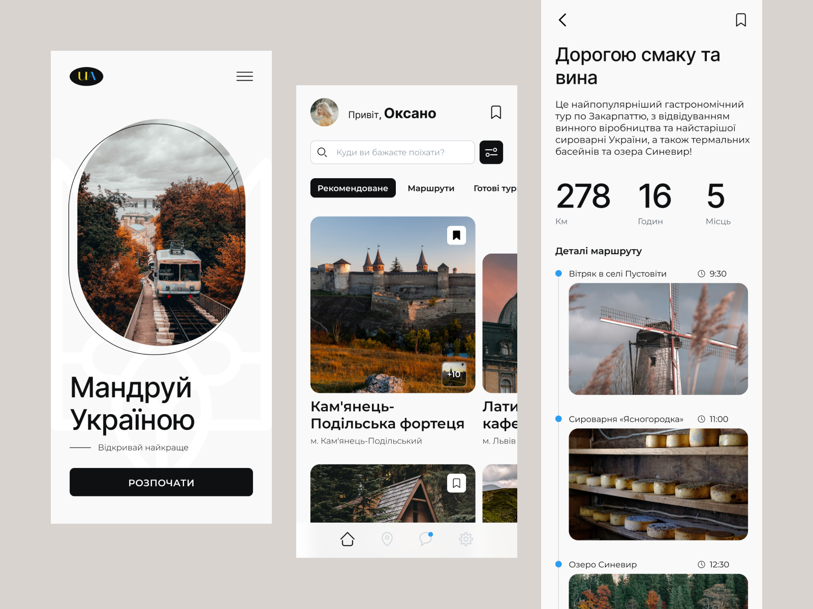 Travel App Design by Natalia Zhukova on Dribbble