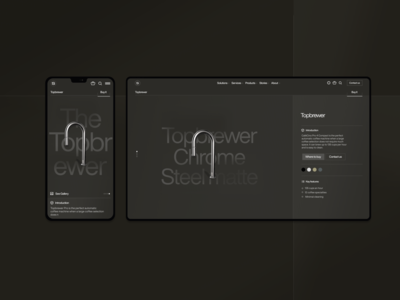 TopBrewer | Scanomat agency brand identity branding coffee copenhagen design e commerce ecommerce espresso graphic design helvetica luxery minimalistic product page ui ui design ui ux visual identity webdesign website