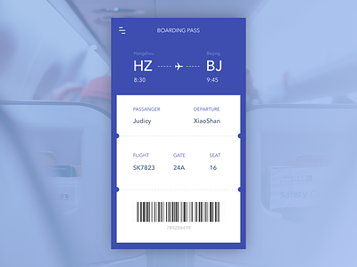 Day 018 - Boarding pass