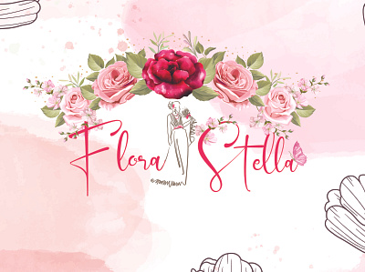 Florasetta - A flower shop branding design icon illustration logo typography vector