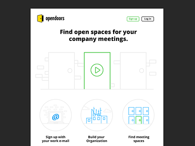 Opendoors concept concept design website