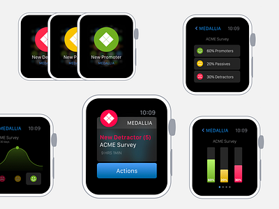 Medallia Apple Watch Explorations apple apple watch iwatch medallia nps surveys ui watch