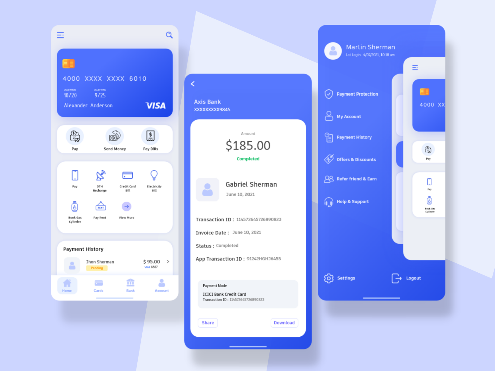 Billing App Design by Rohit on Dribbble