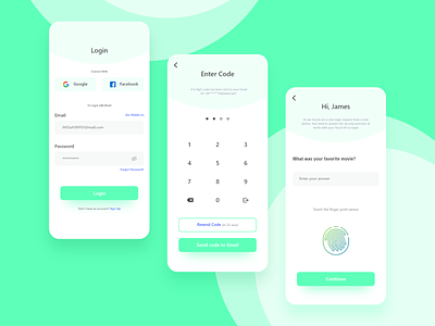 App Login Ui Design