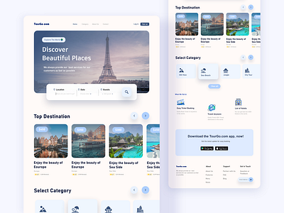 Travel Landing Page - Travel & Hotel booking website