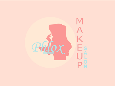 Phlox Makeup Salon Logo brand logo branding business logo design elegant logo flat flat design flat logo graphic design illustration logo makeup logo makeup salon