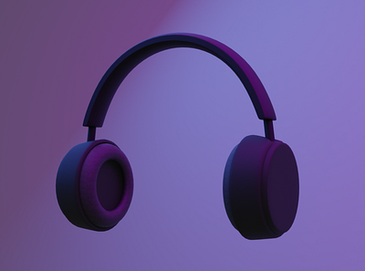 Headphones 3D Modeling 3d blender headset maya modeling