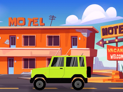 Car Animation animation car gypsy jimny maruti motion graphics suzuki