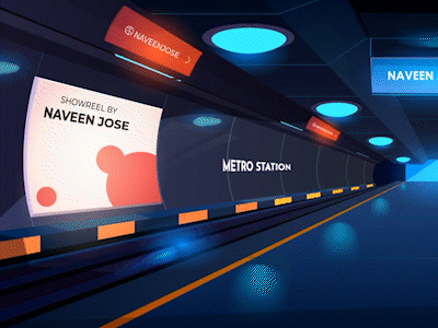 Train Animation animation metro motion graphics station subway train