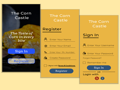 Sign In and Sign Up Design design ui ux