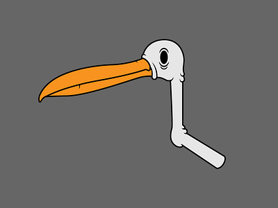 Ned Stork bird character illustration pickles stork