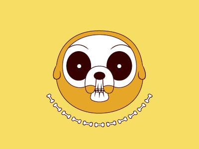 Jake The Skeleton adventure time jake the dog vectober