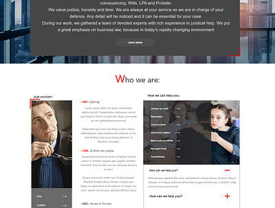 Law Company Web Design design ui website