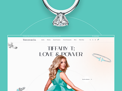 Tiffany Redesign Website e commerce fashion figma graphic design jewelry landing page minimalism online store tiffany ui ux web design website design