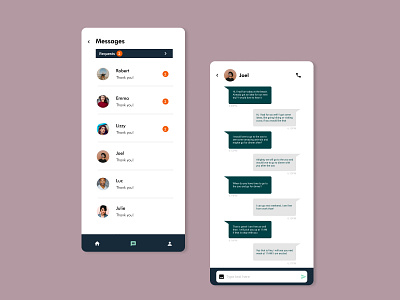 Dating direct messaging | Daily UI 013