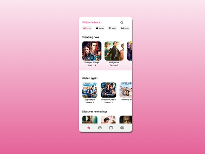 TV app | Daily UI 025 app dailyui design explore ui