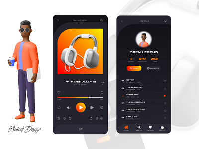 Music App Design graphic design ui