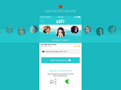 Add Trusted driver | Safr add cars circle invite lyft nearby promotion safr share switch trust uber