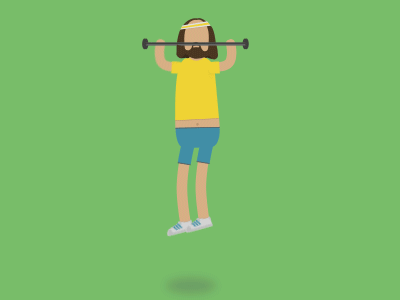 Get up, dude! after effects animation chins fitness gif his jesus needs workout