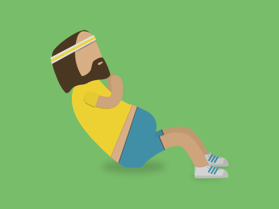31..32..33.. situp animation after effects gif abs like what!
