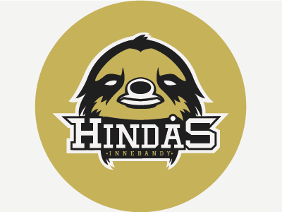 Hindås Innebandy illustrator sports logo