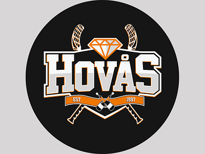 Hovås Innebandy floorball logo print ready sports logo