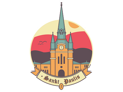 Sankt Paulis 1st beer beer logo illustrator logotype