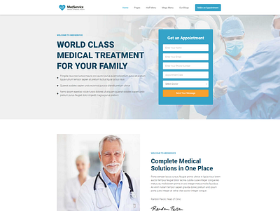 MedService - Responsive Multiple Page divi elementor pro landing page multiple page web design wordpress wordpress expert wordpress website