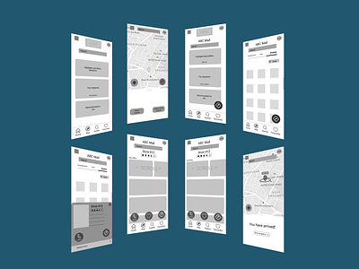 Wireframe for shopping app design figma shopping ui ux