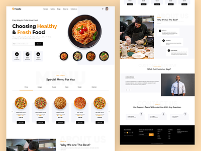 Food Delivery Website UI Design