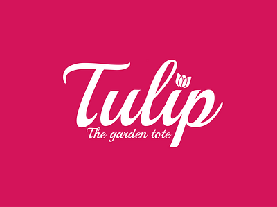 tulip logo branding design illustration logo typography vector
