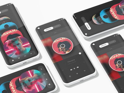 Music App Design graphic design ui user interface ux