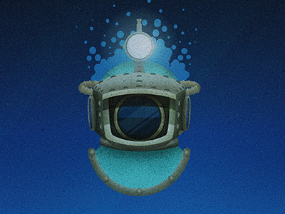 Nemo 20000 captain diver helmet illustration nautilus nemo texture underwater