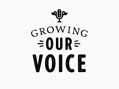 GrowingVoice growing texture type typography voice