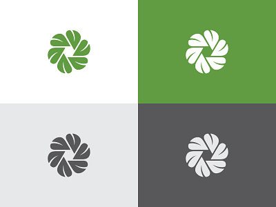 fresh look aperture branding fresh leaf logo logomark
