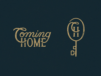 Coming Home home key texture type typography
