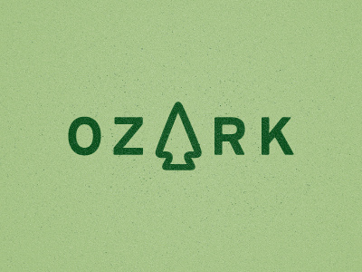 Ozark branding city identity logo wordmark