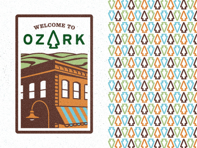 Ozark collateral architecture branding identity logo