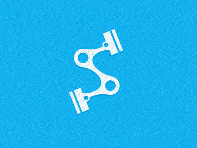 Spark branding engine identity letter logo machine piston s spark typography